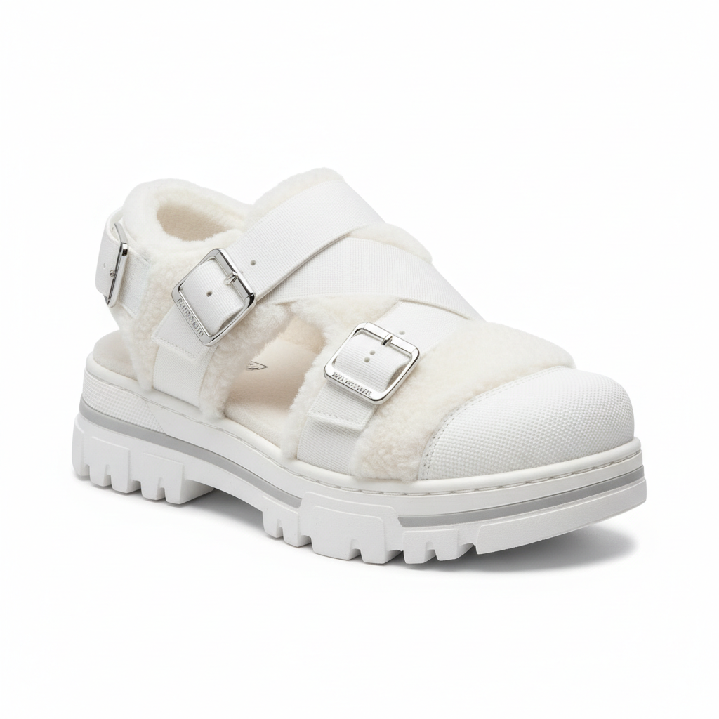 White Arrow Winter Sandal